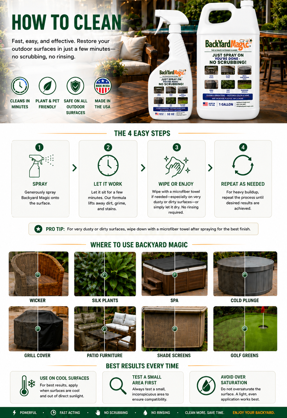 Backyard Magic | How To Clean